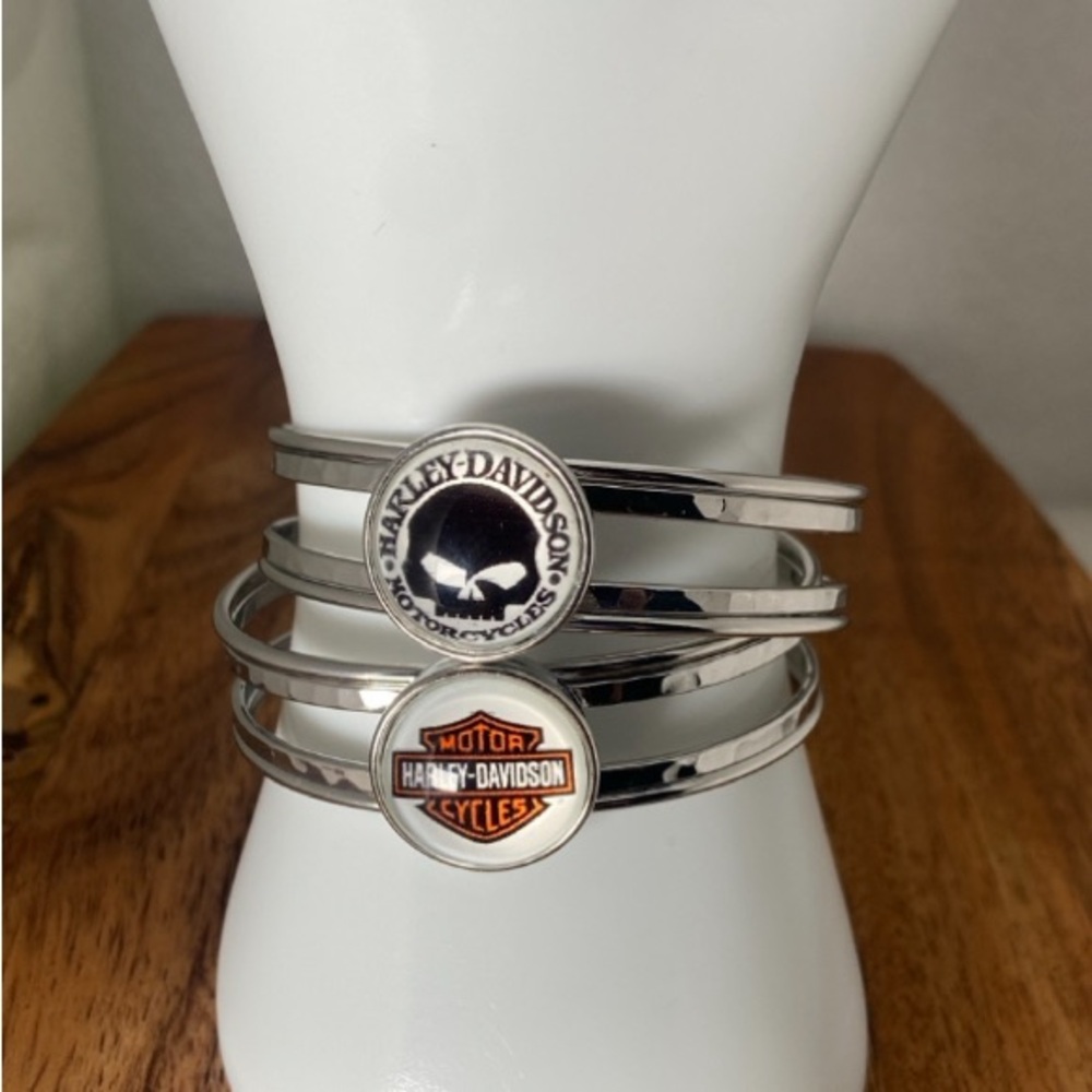 Harley-Davidson Snap Jewelry Cuff Bracelet